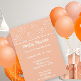 Retro Peach  MCM Mid-Century Modern Kaart