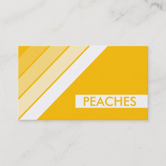 REtro PEACHES Visitekaartje (Voorkant)
