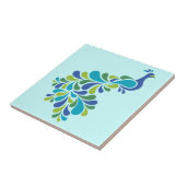 Retro Peacock Tegeltje (Zijkant)