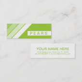 retro PEARS Mini Visitekaartje (Voorkant / Achterkant)