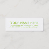 retro PEARS Mini Visitekaartje (Achterkant)