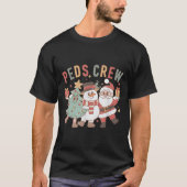 Retro Peds Crew Christmas Pediatric Nurse Nursing  T-shirt (Voorkant)