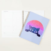 Retro Peeking Cute Cat Planner (Display)