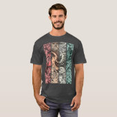 Retro Pegasus Paard Griekse Mythologie Pagan T-shirt (Voorkant volledig)