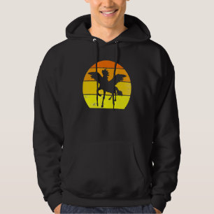 Retro Pegasus  Pegasus Silhouet Dier Hoodie