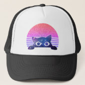 Retro Peking Cute Cat Trucker Pet (Voorkant)