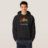 Retro Pennsylvania Scranton Skyline Vintage Urban  Hoodie (Voorkant volledig)