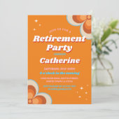 Retro Pensioen 1970s Partij Kaart (Staand voorkant)