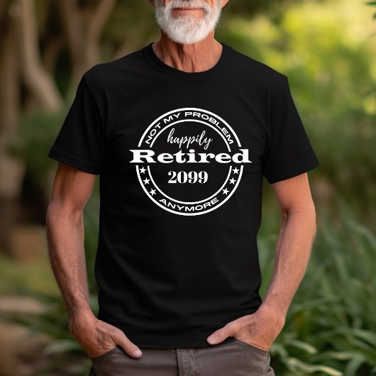 Retro pensioen niet mijn probleem meer grappig t-shirt