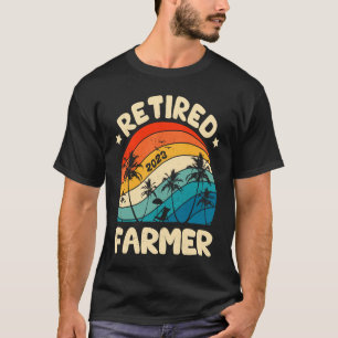 Retro pensionering van gepensioneerde landbouwers t-shirt