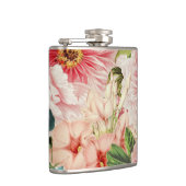 Retro Peony Flower Spring Floral Pattern Heupfles (Rechts)