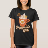 Retro peperkoek latte koffie t-shirt (Voorkant)