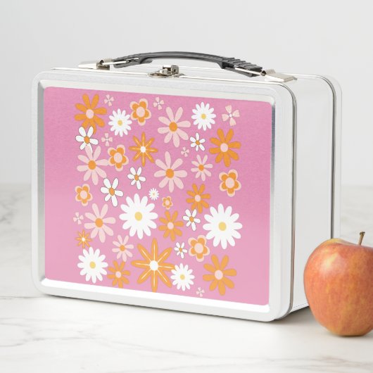 Retro Peppermint Patty Pink Flower 1960 (In situ)