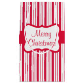 Retro Peppermint Snoep met kerstcadeau Klein Cadeauzakje (Voorkant)