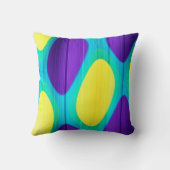 Retro Persian Carpet Peacock Feather Pattern  Kussen (Achterkant)