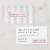 Retro Personal Mode Stylist Chic Retail Visitekaartje (Voorkant / Achterkant)