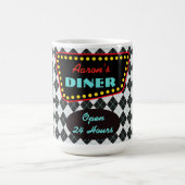 Retro Personalized Diner Mug Koffiemok (Center)