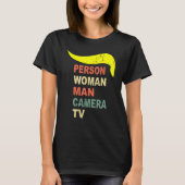 Retro  persoon Man TV T-shirt (Voorkant)