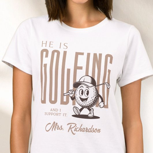 Retro Persoonlijk Schrift Mrs Brown Leuke Golf Ech T-shirt