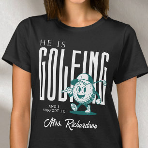 Retro Persoonlijk Schrift Mrs White Leuke Golf Vro T-shirt