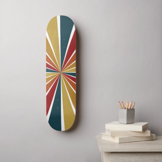 Retro Persoonlijk Skateboard (Muurkunst)
