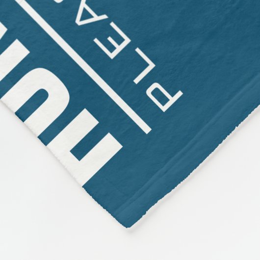 Retro Persoonlijke familienaam thuisbioscoop Fleece Deken (Hoek)