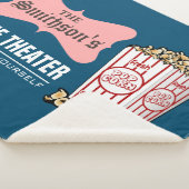 Retro Persoonlijke familienaam thuisbioscoop Sherpa Deken (3/4)