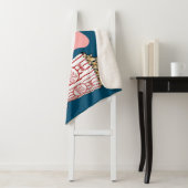 Retro Persoonlijke familienaam thuisbioscoop Sherpa Deken (In situ)