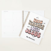 Retro persoonlijke Jezus leraar waardering  Planner (Display)