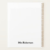 Retro persoonlijke Jezus leraar waardering  Planner (Achterkant)