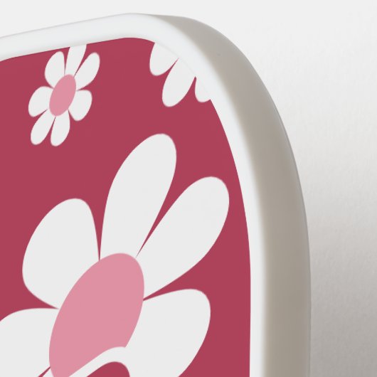 Retro Persoonlijke naam Daisy Pickleball Paddle (Links Detail)