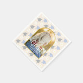 Retro Perzik Afstuderen Servet (Hoek)