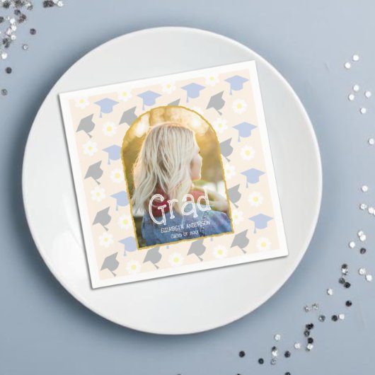 Retro Perzik Afstuderen Servet