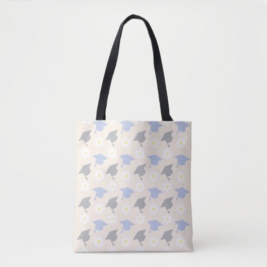 Retro Perzik Afstuderen Tote Bag (Voorkant)