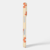 Retro Perzik Bloemen grillige Preppy Hippie Spring Case-Mate iPhone Case (Achterkant / Rechts)