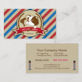 Retro Pet Grooming Service Pet Salon Visitekaartje (Voorkant / Achterkant)