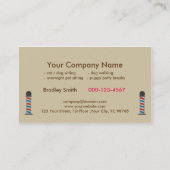 Retro Pet Grooming Service Pet Salon Visitekaartje (Achterkant)