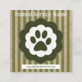 retro pet paw diamond loyalty punch (Achterkant)