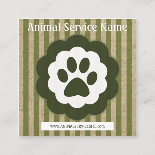 retro pet paw diamond loyalty punch (Achterkant)