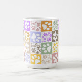 Retro PET-poot geruit Koffiemok (Center)