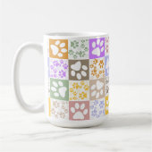 Retro PET-poot geruit Koffiemok (Links)