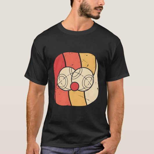  Retro Petanque Voor Mannen Cadeau Idee Funny GIF T-shirt (Voorkant)