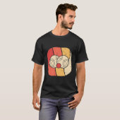  Retro Petanque Voor Mannen Cadeau Idee Funny GIF T-shirt (Voorkant volledig)