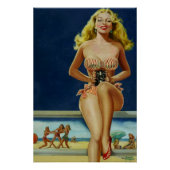  Retro Peter Driben Summer Beach Poster (Voorkant)