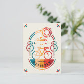 Retro Petoskey Fietsroute Briefkaart (Staand voorkant)