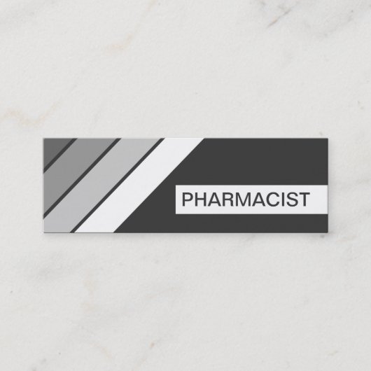 retro PHARMACIST Mini Visitekaartje (Voorkant)