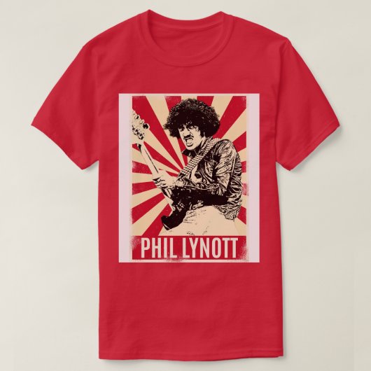 Retro  Phil Lynott TShirt (Design voorkant)