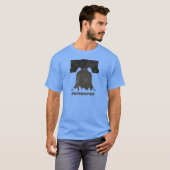 Retro Philadelphia Skyline-Mannen T-shirt (Voorkant volledig)