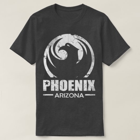 Retro Phoenix Arizona Fade Flag T-shirt (Design voorkant)