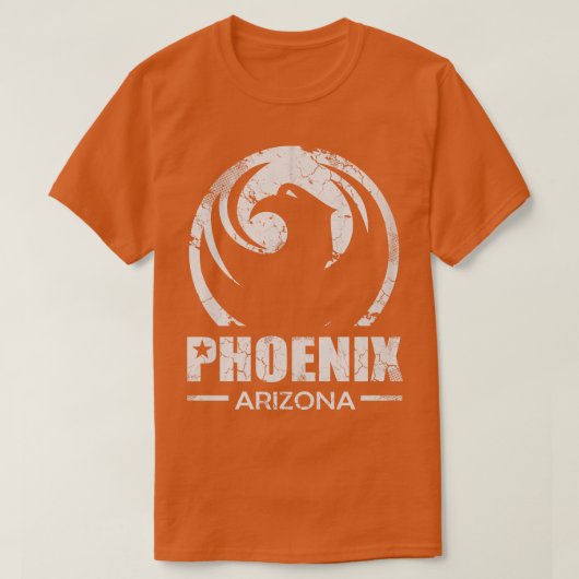 Retro Phoenix Arizona Fade Flag T-shirt (Design voorkant)